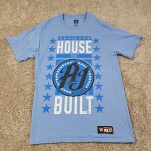 WWE Authentic Wear AJ Styles The House That Built Graphic T-Shirt Small